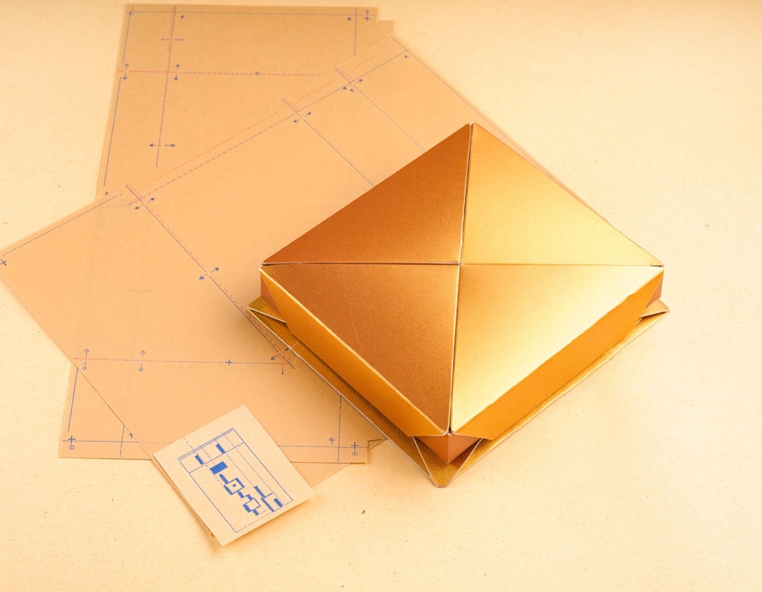 A personalised product aligned with its artwork, die line and production control marks